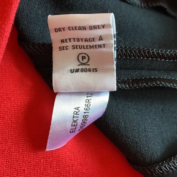 Diane von Furstenberg Elektra red and black ponte long sleeve dress size 8 - Picture 9 of 10
